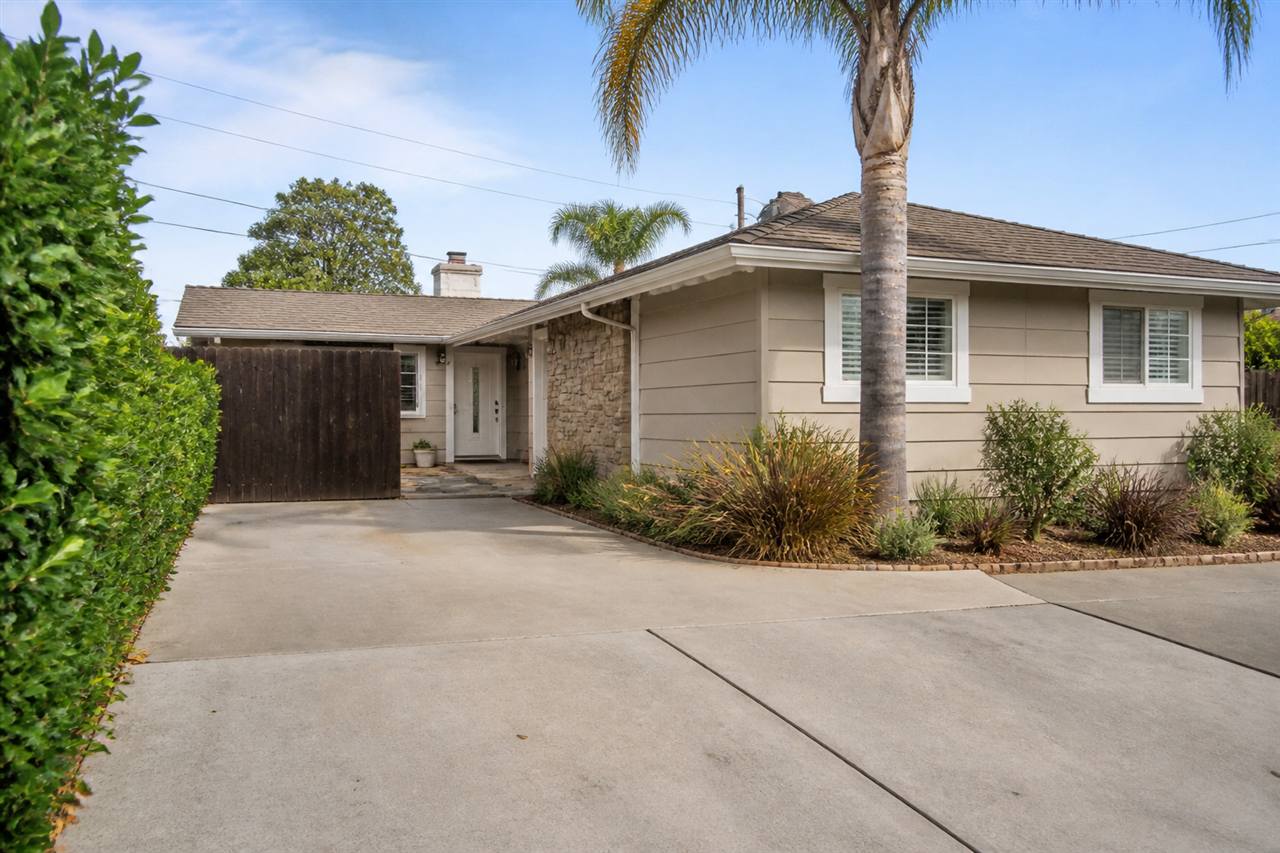 Residential driveway parking space